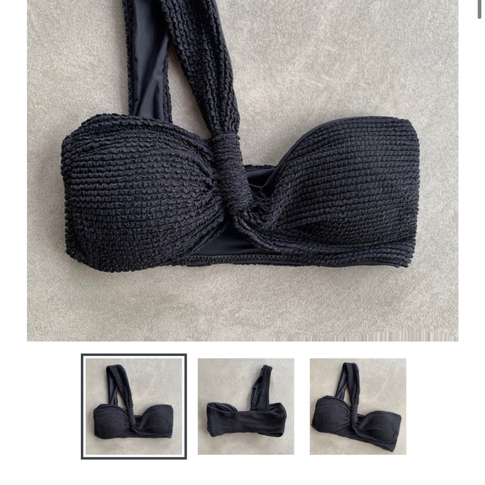 Black two piece one shoulder mybrazilian swim